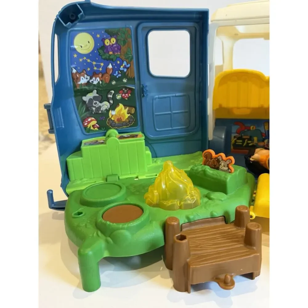 Fisher Price Little People Songs & Sounds Camper Camping Van With 2 People